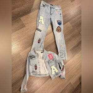 SHOP AKIRA DENIM SET W/ patches